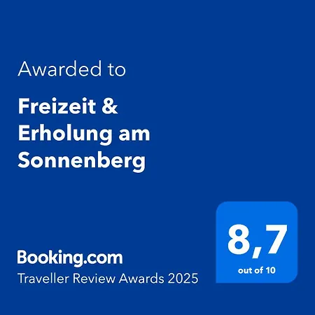 Freizeit & Erholung Am Sonnenberg & Award Gewinner 2025! *